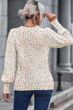 Load image into Gallery viewer, Heathered Round Neck Lantern Sleeve Sweater
