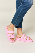 Load image into Gallery viewer, WILD DIVA Cutout Open Toe Flat Sandals
