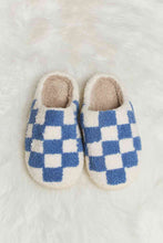 Load image into Gallery viewer, Melody Checkered Print Plush Slide Slippers
