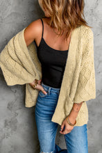 Load image into Gallery viewer, Scalloped Hem Open Front Cardigan
