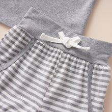 Load image into Gallery viewer, Decorative Button Tank and Striped Shorts Set
