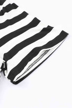 Load image into Gallery viewer, Striped V-Neck Short Sleeve Side Slit Dress
