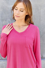 Load image into Gallery viewer, Basic Bae Full Size V-Neck Long Sleeve Top
