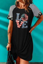 Load image into Gallery viewer, Mixed Print Graphic Twisted Dress
