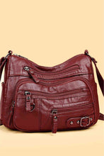 Load image into Gallery viewer, Multi-Pocket PU Leather Crossbody Bag
