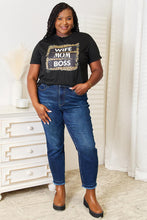 Load image into Gallery viewer, Simply Love WIFE MOM BOSS Leopard Graphic T-Shirt
