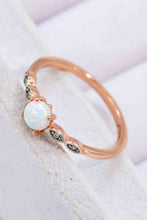 Load image into Gallery viewer, Opal Contrast Platinum-Plated Ring
