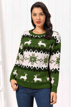 Load image into Gallery viewer, Reindeer Round Neck Sweater
