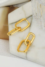 Load image into Gallery viewer, Cubic Zirconia Link Earrings
