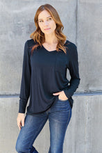 Load image into Gallery viewer, Basic Bae Full Size V-Neck Long Sleeve Top
