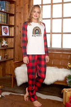 Load image into Gallery viewer, MERRY CHRISTMAS Graphic Top and Plaid Pants Set
