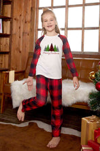 Load image into Gallery viewer, MERRY CHRISTMAS Graphic Top and Plaid Pants Set
