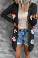 Load image into Gallery viewer, Sequin Santa Button Up Long Sleeve Cardigan
