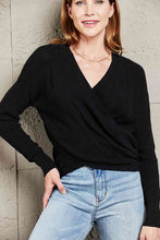 Load image into Gallery viewer, Double Take V Neck Wrap Front Knitted Top
