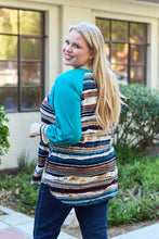 Load image into Gallery viewer, Celeste Design Full Size Striped Long Sleeve Top
