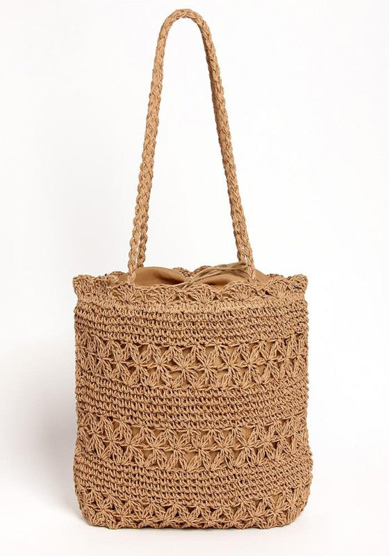 PATTEREND STRAW TOTE BAG