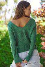 Load image into Gallery viewer, Lace Detail Openwork Knit Top
