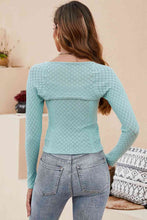 Load image into Gallery viewer, Scoop Neck Long Sleeve Knit Top
