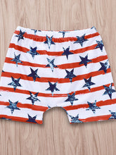 Load image into Gallery viewer, Kids Graphic Tank and US Flag Shorts Set
