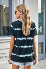 Load image into Gallery viewer, Tie Dye Stripes Basic T-Shirt
