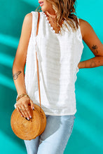 Load image into Gallery viewer, Scalloped Lace Trim V-Neck Tank

