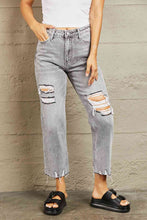 Load image into Gallery viewer, BAYEAS High Waisted Cropped Mom Jeans
