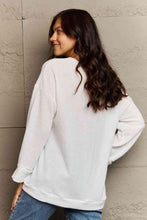 Load image into Gallery viewer, Ninexis Full Size V-Neck Long Sleeve Front Pocket Blouse
