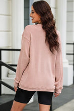 Load image into Gallery viewer, Round Neck Dropped Shoulder Sweatshirt

