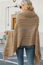 Load image into Gallery viewer, Cloak Sleeve Fringe Detail Poncho
