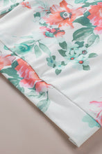Load image into Gallery viewer, Floral Lace Trim Drawstring Hoodie
