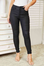 Load image into Gallery viewer, Kancan Full Size High Rise Black Coated Ankle Skinny Jeans
