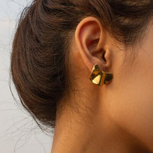 Load image into Gallery viewer, Irregular 18K Gold-Plated Earrings

