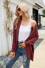 Load image into Gallery viewer, Open Front Long Sleeve Longline Cardigan
