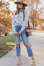 Load image into Gallery viewer, Plaid Button-Up Dropped Shoulder Shirt
