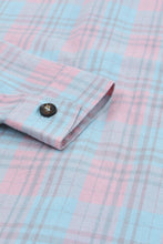 Load image into Gallery viewer, Plaid Button-Up Dropped Shoulder Shirt
