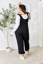 Load image into Gallery viewer, Celeste Full Size Ribbed Tie Shoulder Sleeveless Ankle Overalls
