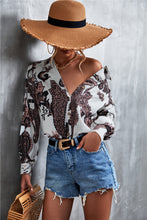 Load image into Gallery viewer, Printed Button Down Long Sleeve Shirt
