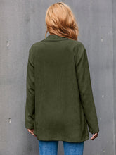 Load image into Gallery viewer, Corduroy Long Sleeve Blazer with Pockets
