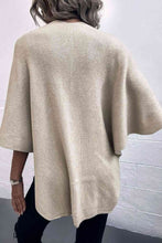 Load image into Gallery viewer, Surplice Neck Pom-Pom Trim Poncho
