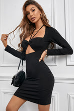 Load image into Gallery viewer, Cutout Ruched Mini Bodycon Dress
