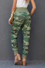 Load image into Gallery viewer, Camouflage Pocket Casual Pants with Side Slits
