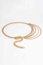 Load image into Gallery viewer, Rhinestone Decor Metal Chain Belt
