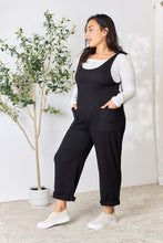 Load image into Gallery viewer, Celeste Full Size Ribbed Tie Shoulder Sleeveless Ankle Overalls
