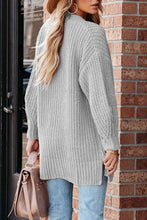 Load image into Gallery viewer, Full Size Button-Up V-Neck Long Sleeve Cardigan
