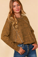 Load image into Gallery viewer, Haptics Full Size Exposed Seam Dolman Sleeve Ribbed Top
