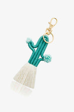 Load image into Gallery viewer, Cactus Keychain with Fringe
