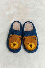 Load image into Gallery viewer, Melody Teddy Bear Print Plush Slide Slippers
