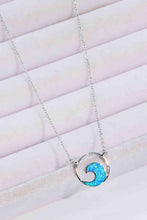 Load image into Gallery viewer, Opal Wave Pendant Necklace
