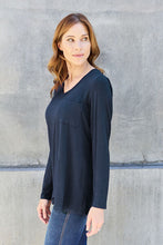 Load image into Gallery viewer, Basic Bae Full Size V-Neck Long Sleeve Top

