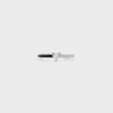 Load image into Gallery viewer, Heart Shape Inlaid Zircon Enamel Ring
